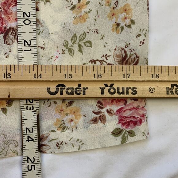 Reformation Gramercy Two Piece Set Floral Crop Top Pencil Skirt S 4 Pink Ivory - Picture 9 of 16